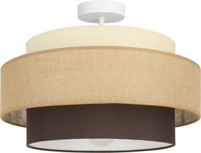 Brilagi - Plafoniera RESNA 1xE27/60W/230V Ø 40 cm beige/nero