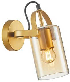 ITALUX WL-32453-1 GD+AMB -Faretto da parete NANESMA 1xE27/40W/230V rame