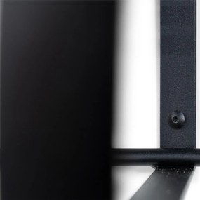 Appendiabiti da parete in metallo nero con ripiano Rex - Spinder Design