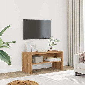 Mobile Porta Tv Rovere Artigianale 80x40x40 Cm Multistrato /