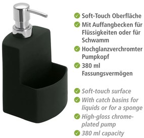 Distributore di sapone liquido nero Festival - Wenko