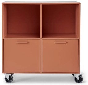 Cassettiera mobile rosso mattone Keep by Hammel - Hammel Furniture