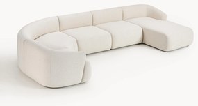 Divano angolare XL componibile in bouclé Sofia