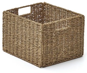 Kave Home - Scatola pieghevole Tossa in fibre naturali 32 x 27 cm