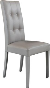 JACQUELYN - sedia moderna ecopelle con 4 bottoni