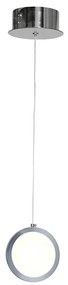 Lampadario LED a sospensione con filo CIRCOLO LED/7W/230V cromo