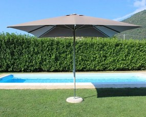 Ombrellone da Giardino 3x3 m Palo Ø48 mm Brian in Alluminio Tortora...