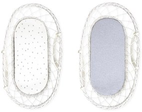 Lenzuolo Sleepee We Care per carrozzine, lettini e culle Pois grigi/grigio pastello