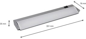 Lampada LED sottopensile LED/5W/230V argento