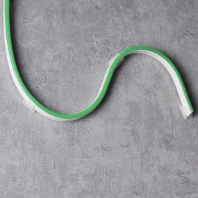 Striscia LED NEON 5 m LED/23W/12V IP65 verde