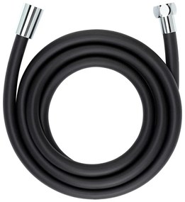 Tubo doccia nero opaco, lunghezza 175 cm - Wenko