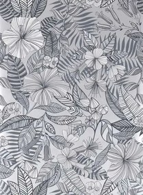 Matthew Williamson Carta da parati Valldemossa - Black/ White/ Silver