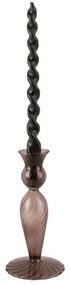 Candeliere in vetro marrone, altezza 17 cm Swirl - PT LIVING