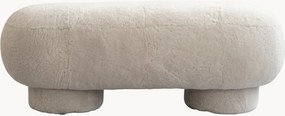 Panca fatta a mano con rivestimento in pelle di pecora Big