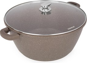 Casseruola 40 cm con coperchio I Giganti design marrone