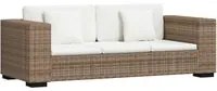 Divano a 3 Posti Set 8 pz in Vero Rattan cod mxl 17697