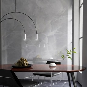 Piastrella da pavimento interno 120 x 280 cm Sp. 6 mm rettificato Venus in gres naturale smaltato grigio lucido traffico medio (pei 2/5) 3.36 mq