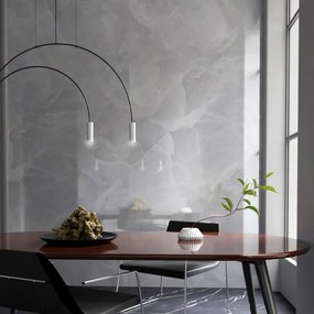 Piastrella da pavimento interno 120 x 280 cm Sp. 6 mm rettificato Venus in gres naturale smaltato lucido grigio traffico medio (pei 2/5) 3.36 mq
