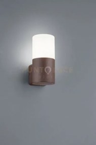 Hoosic applique da esterno fusione di alluminio colore ruggine h. 1...