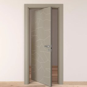 Porta rototraslante The Thing grigio L 70 x H 210 cm sinistra