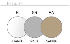 Plafoniera Moderna Note Metallo Grigio 2 Luci Gx53 35Cm