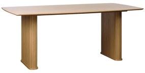 Tavolo da pranzo con piano in rovere 100x190 cm Nola - Unique Furniture