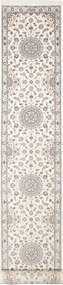 Nain Tappeto persiano 80x600 Beige (Iran) Annodato A Mano