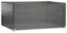 Copri mobili giardino 2pz 8 occhielli 180x135x80cm rettangolare