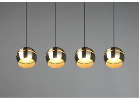 Trio - Lampadario a sospensione con filo FLETCHER 4xE14/40W/230V ottone