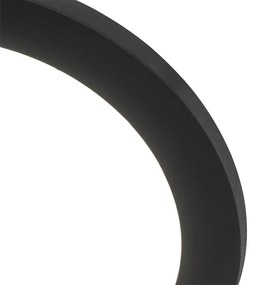 Plafoniera rotonda nera 22,5m dimmerabile 3 stati LED IP44 - STEVE