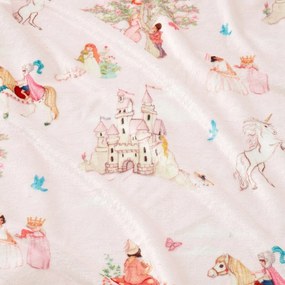 Coperta per bambini rosa in micropile 150x200 cm Fairytale – Belle &amp; Boo