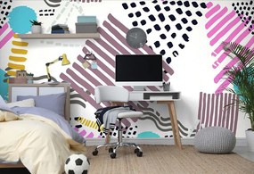 Carta da parati – Motivo Memphis in stile pop-art