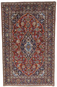 Kashan Tappeto 100 x 170 Rosso (Iran) Annodato A Mano