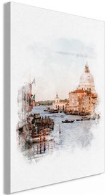 Quadro Watercolour Venice (1 Part) Vertical
