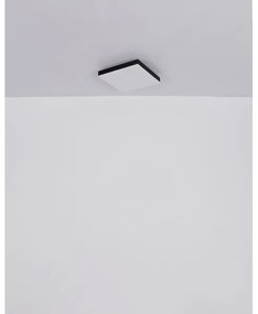 Globo 41594D1 - Plafoniera LED DORO LED/18W/230V 30x30 cm nero