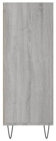 Libreria grigio sonoma 69,5x32,5x90 cm in legno multistrato