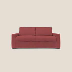 Nixon Divano letto matrimoniale con materasso 20 cm in tessuto impermeabile T03 rosso