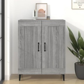 Credenza grigio sonoma 69,5x34x90 cm in legno multistrato