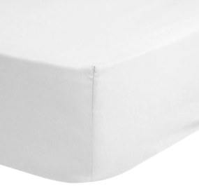 Lenzuolo elastico in cotone bianco, 180 x 200 cm - Good Morning
