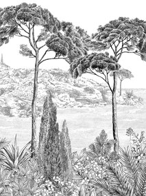 Isidore Leroy Carta da parati panoramica Peninsule - Panel B
