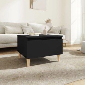 Tavolino nero 50x46x35 cm in legno multistrato