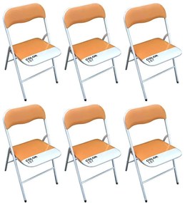 LUCIE - sedia pieghevole salvaspazio set da 6 bicolor