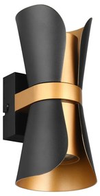 Lampada da parete in colore nero-bronzo Coat - Trio