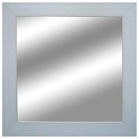 Specchio quadrato in legno bianco 70 x 70 cm