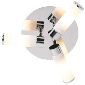 Plafoniera moderna per bagno cromo 3 luci IP44 - Bath
