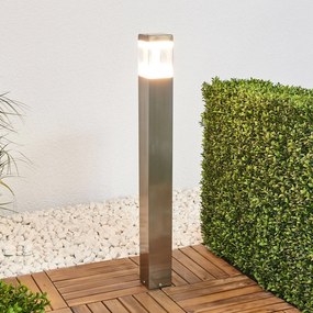 Lindby Baily - lampione in acciaio inox con LED