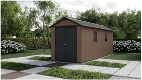 Casetta Da Giardino In Resina Newton Plus 7517/1775 Effetto Legno Keter
