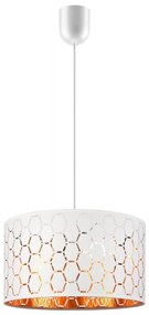 Lampada a sospensione con cavo ULLE 1xE27/15W/230V bianca