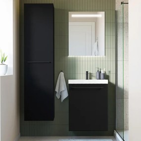 Mobile sottolavabo e lavabo Remix nero opaco L 45 x H 58 x P 33 cm 1 vasca, 1 anta