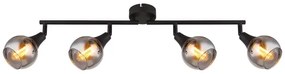 Globo 57904-4 - Faretto GLYPTAR 4xE14/40W/230V nero